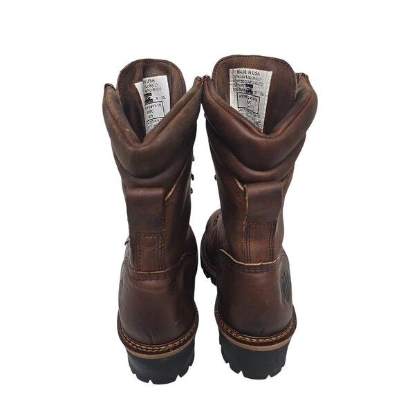 Thorogood Men's 9" Steel Toe WP/Insulated Logger Work Boot U.S.A. 804-3554 9 3E - Picture 3 of 7